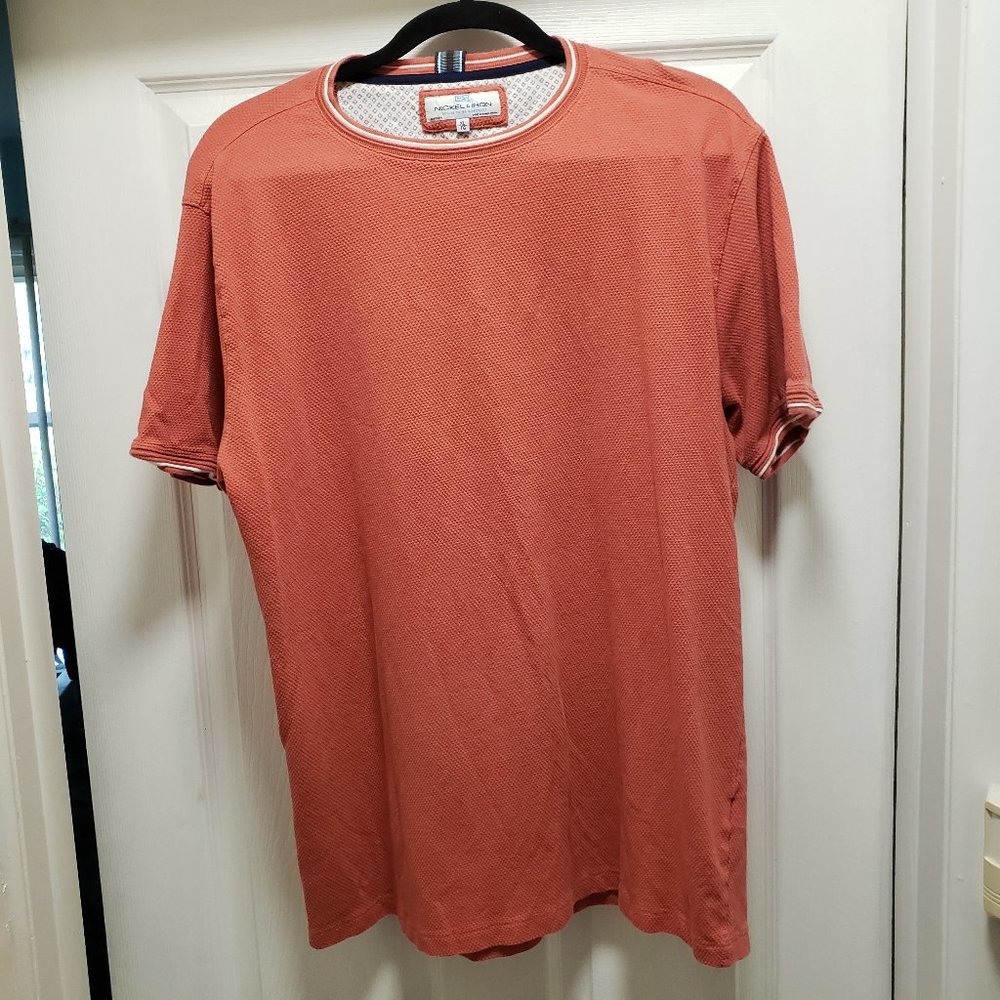 NICKEL & IRON  MEN'S T-SHIRT SIZE XL #75679 Salmon
